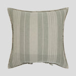 Siesta European Pillowcase | Green Stripe-3