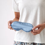 Silk Boxed Eye Mask | Blue-2