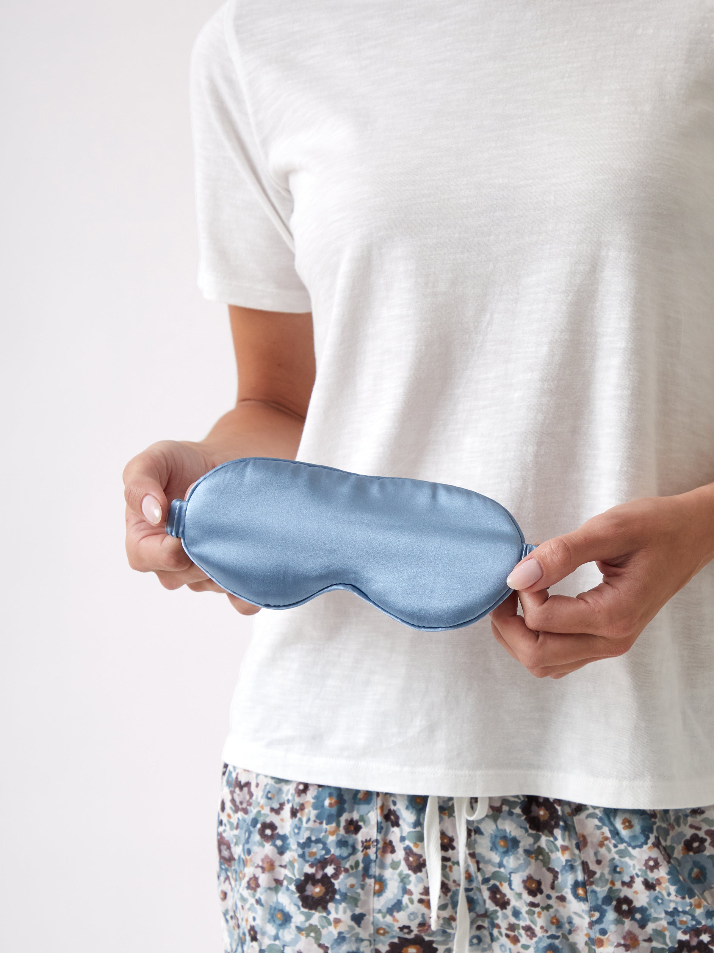 Silk Boxed Eye Mask | Blue-2