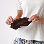 Silk Boxed Eye Mask | Cocoa-2