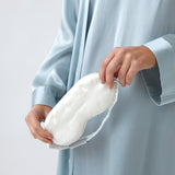 Silk Boxed Eye Mask | White-1