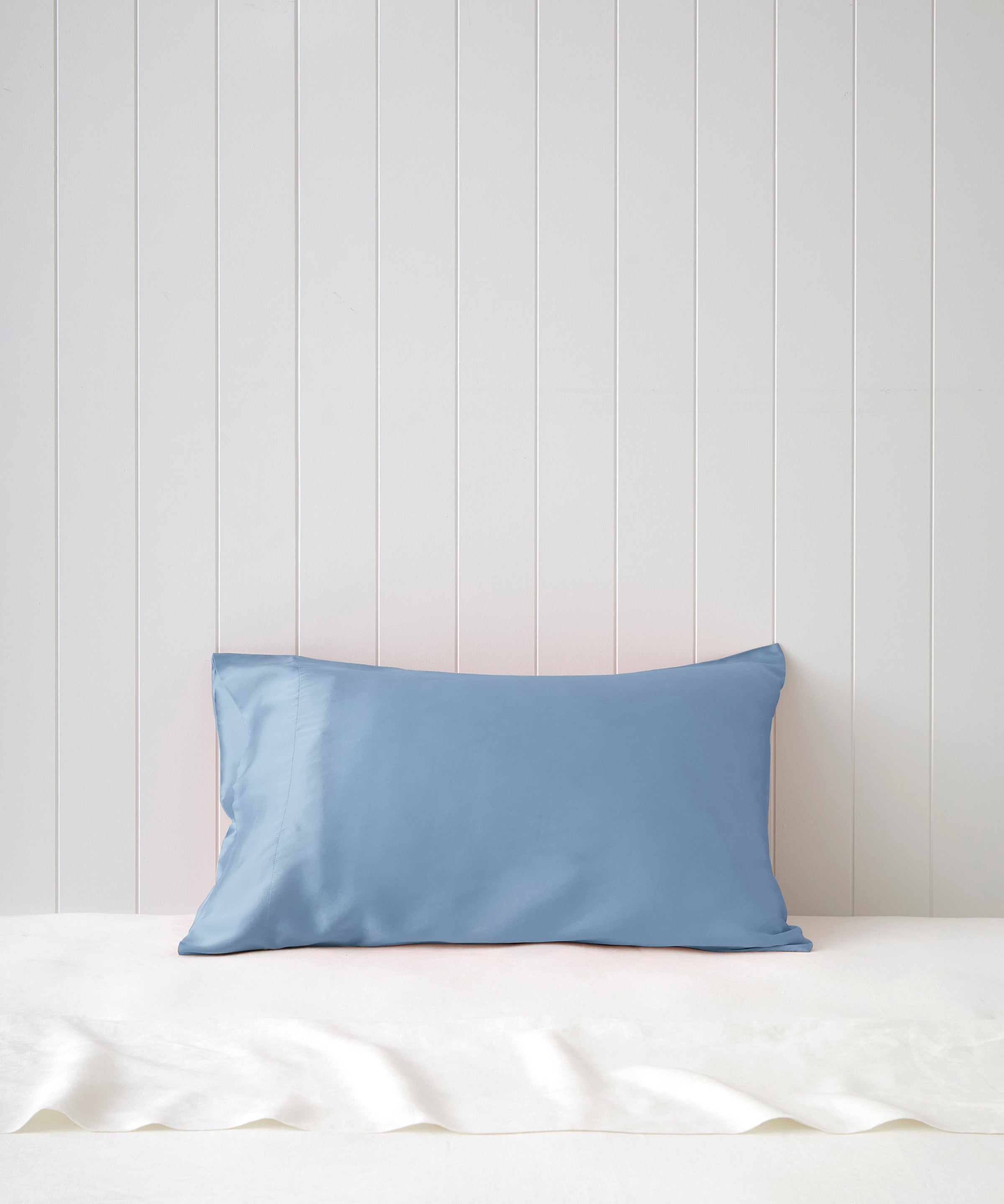 Silk Boxed Standard Pillowcase | Blue-1