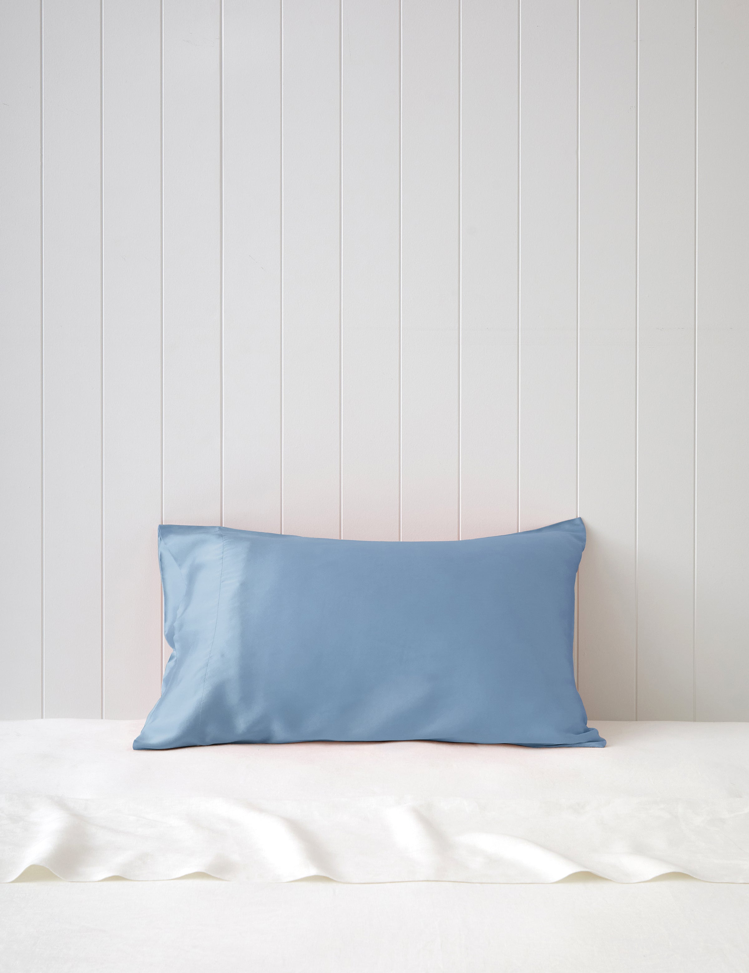 Silk Boxed Standard Pillowcase | Blue-1