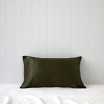 Silk Boxed Standard Pillowcase | Olive-1