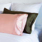 Silk Boxed Standard Pillowcase | Olive-2