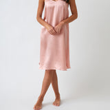 Silk Midi Nightie | Blush-1