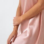 Silk Midi Nightie | Blush-2