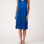 Silk Midi Nightie | Royal Blue-1