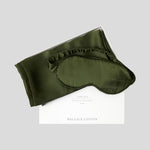 Silk Pillowcase & Eye Mask Gift Box Set | Olive-2