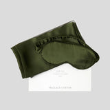 Silk Pillowcase & Eye Mask Gift Box Set | Olive-2