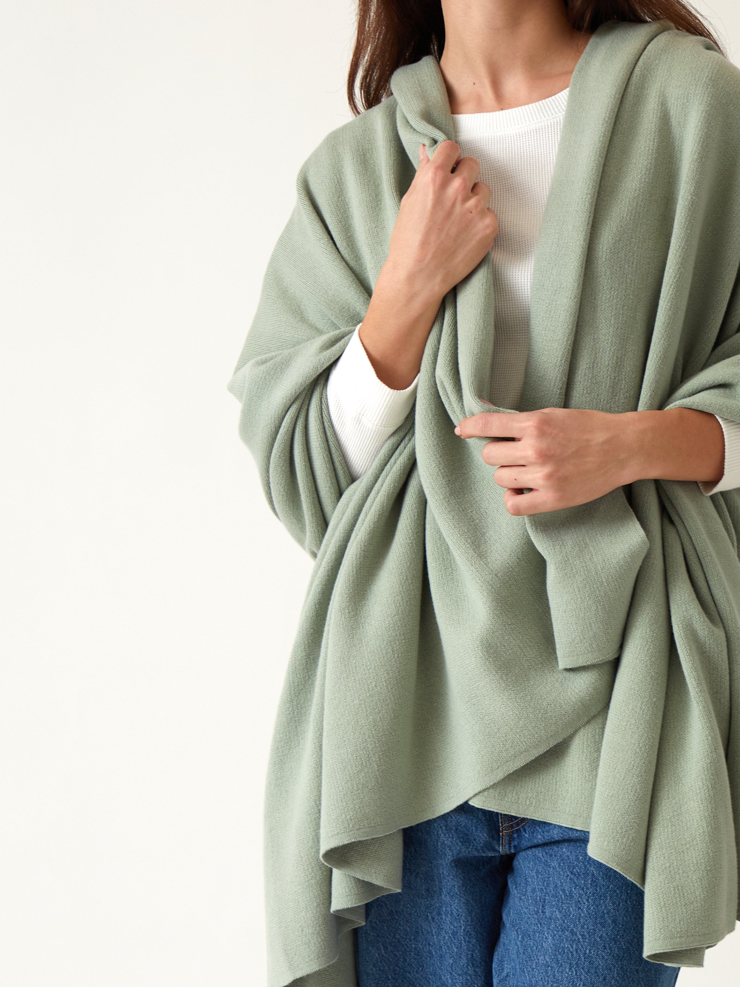 Sintra Cotton Blanket | Sage-2