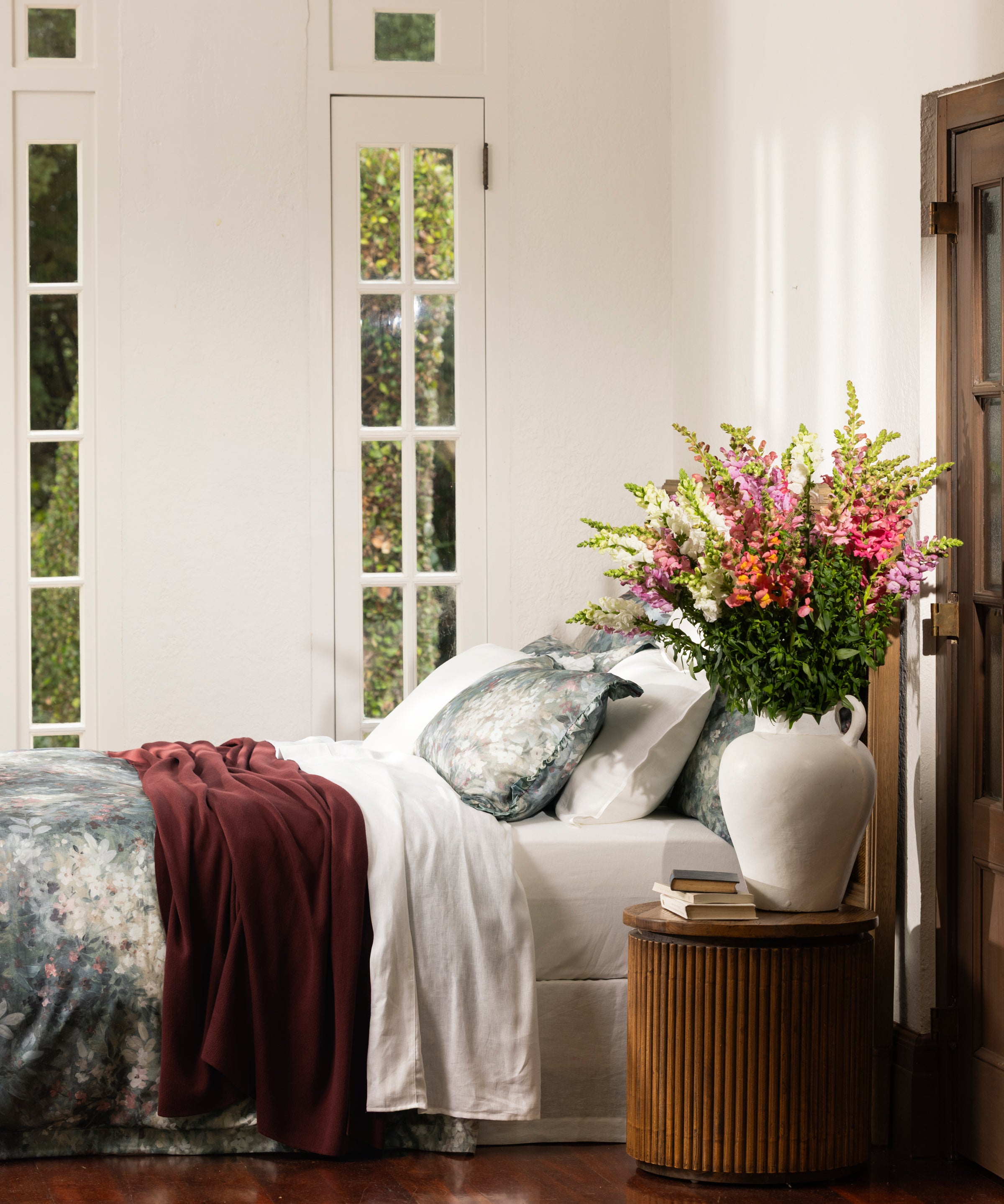 Sintra Cotton Blanket | Sangria-3