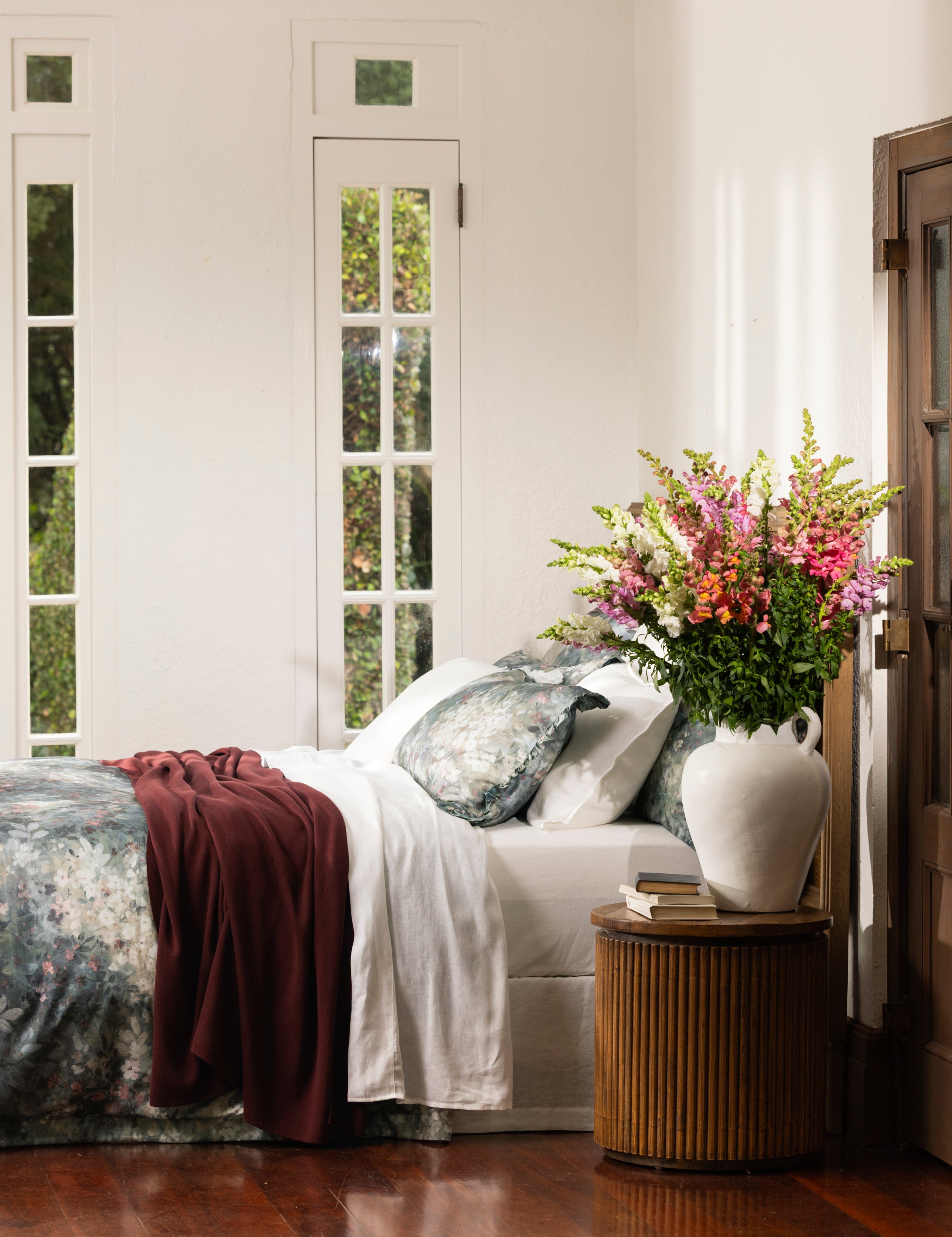 Sintra Cotton Blanket | Sangria-3