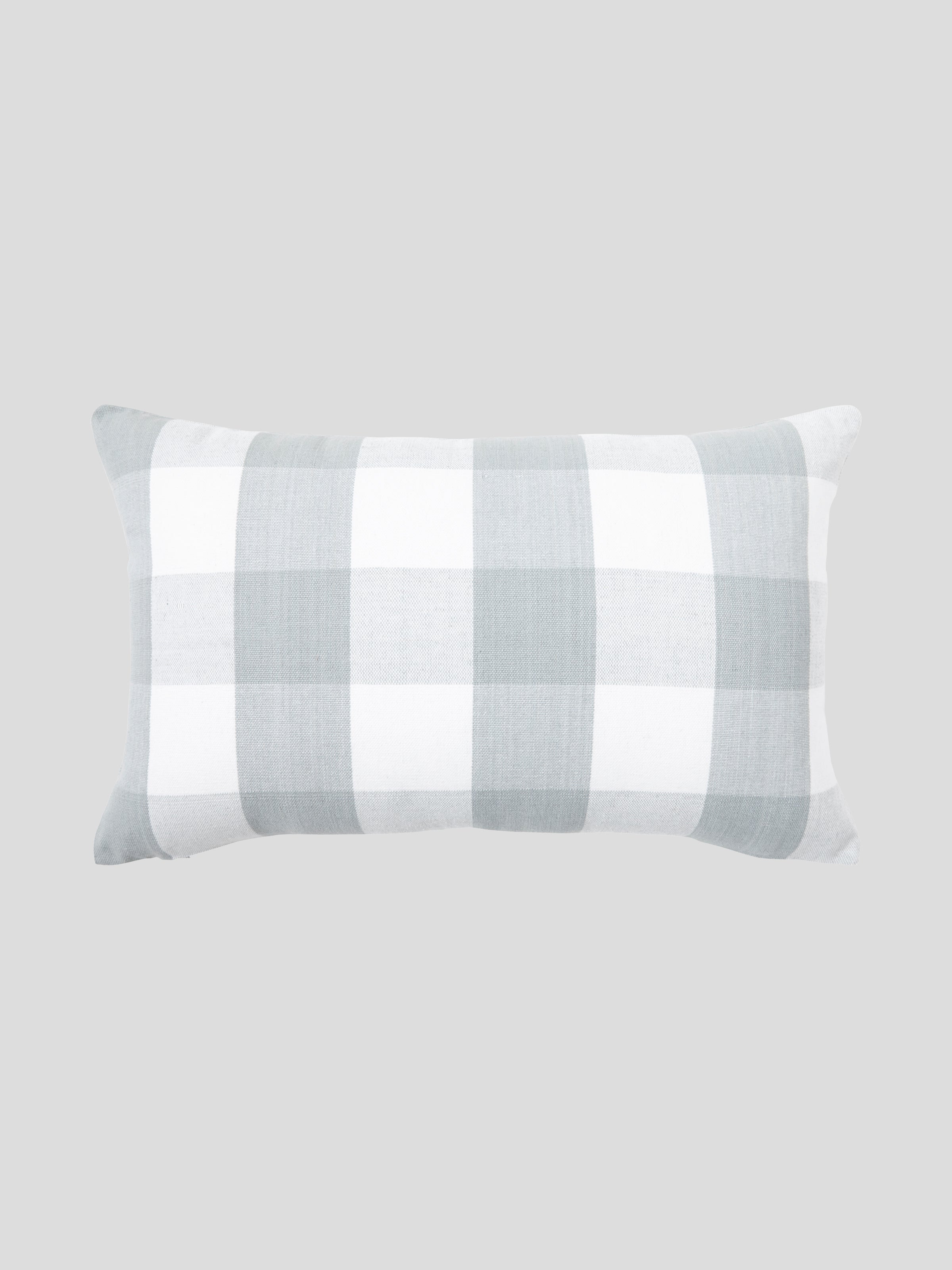 Sintra Rectangle Cushion Cover | Mineral Blue Gingham-1