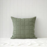 Sloane Waffle European Pillowcase | Dark Sage-1