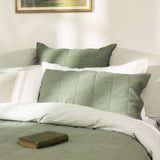 Sloane Waffle European Pillowcase | Dark Sage-2