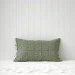 Sloane Waffle Standard Pillowcase | Dark Sage-1