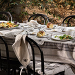 Sonoma Tablecloth | Charcoal Stripe-2