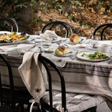 Sonoma Tablecloth | Charcoal Stripe-2