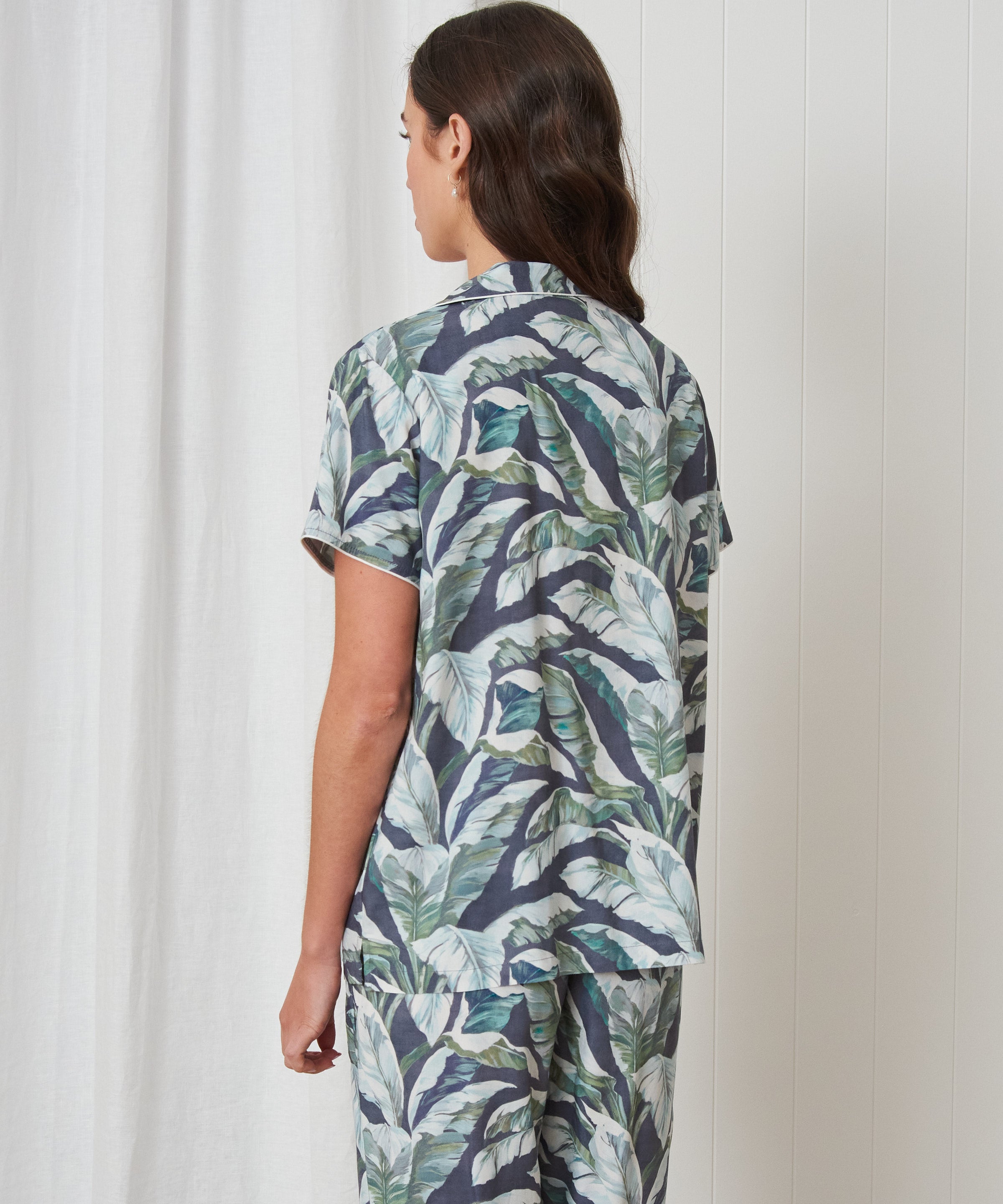 Soraya PJ Shirt | Leaf-4