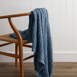 Souvenir Cotton Throw | Blue-1