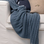 Souvenir Cotton Throw | Blue-2