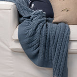 Souvenir Cotton Throw | Blue-2