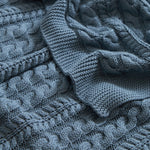 Souvenir Cotton Throw | Blue-3