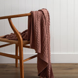Souvenir Cotton Throw | Rose-1
