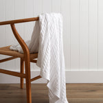 Souvenir Cotton Throw | White-1