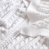 Souvenir Cotton Throw | White-2