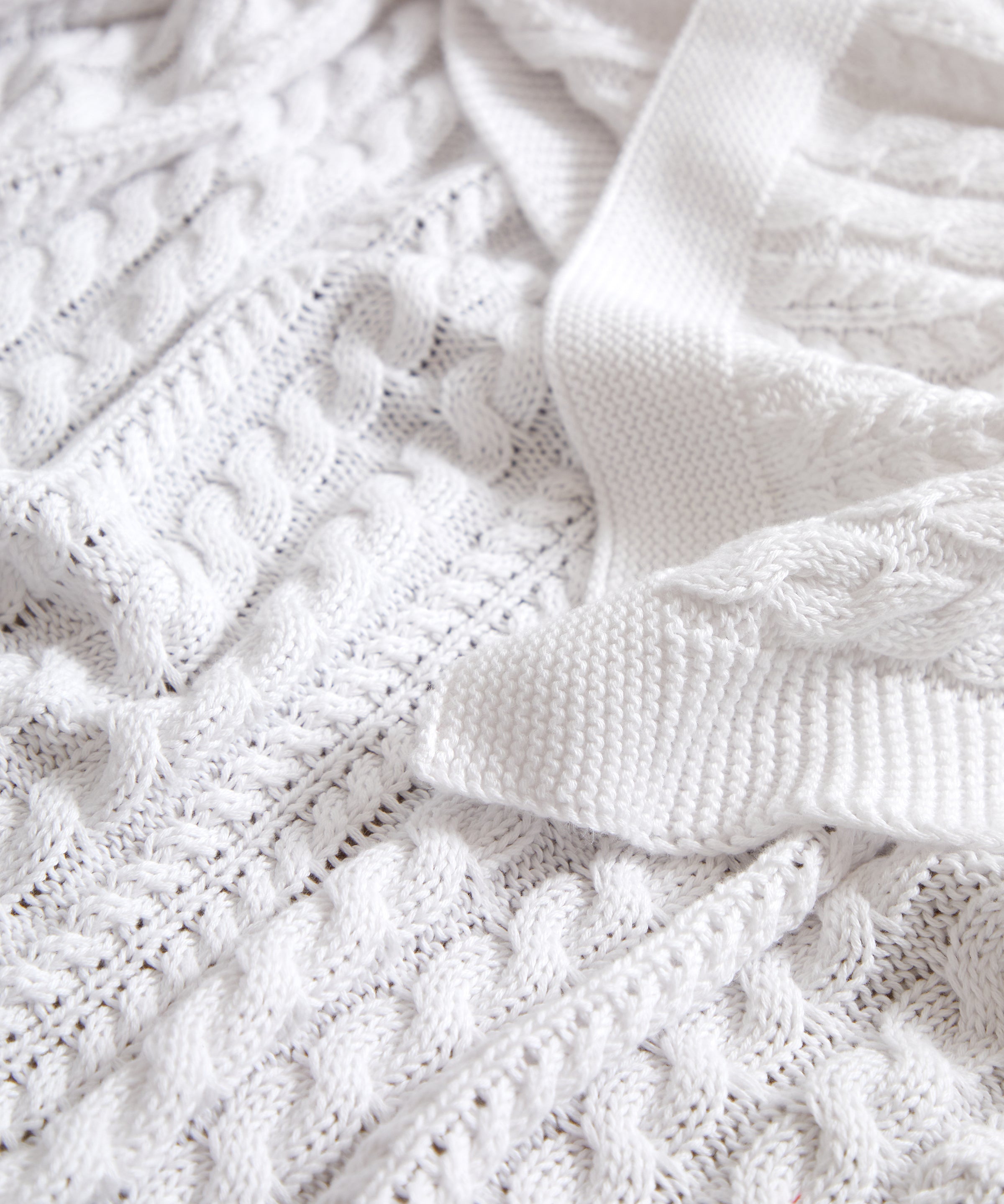 Souvenir Cotton Throw | White-2