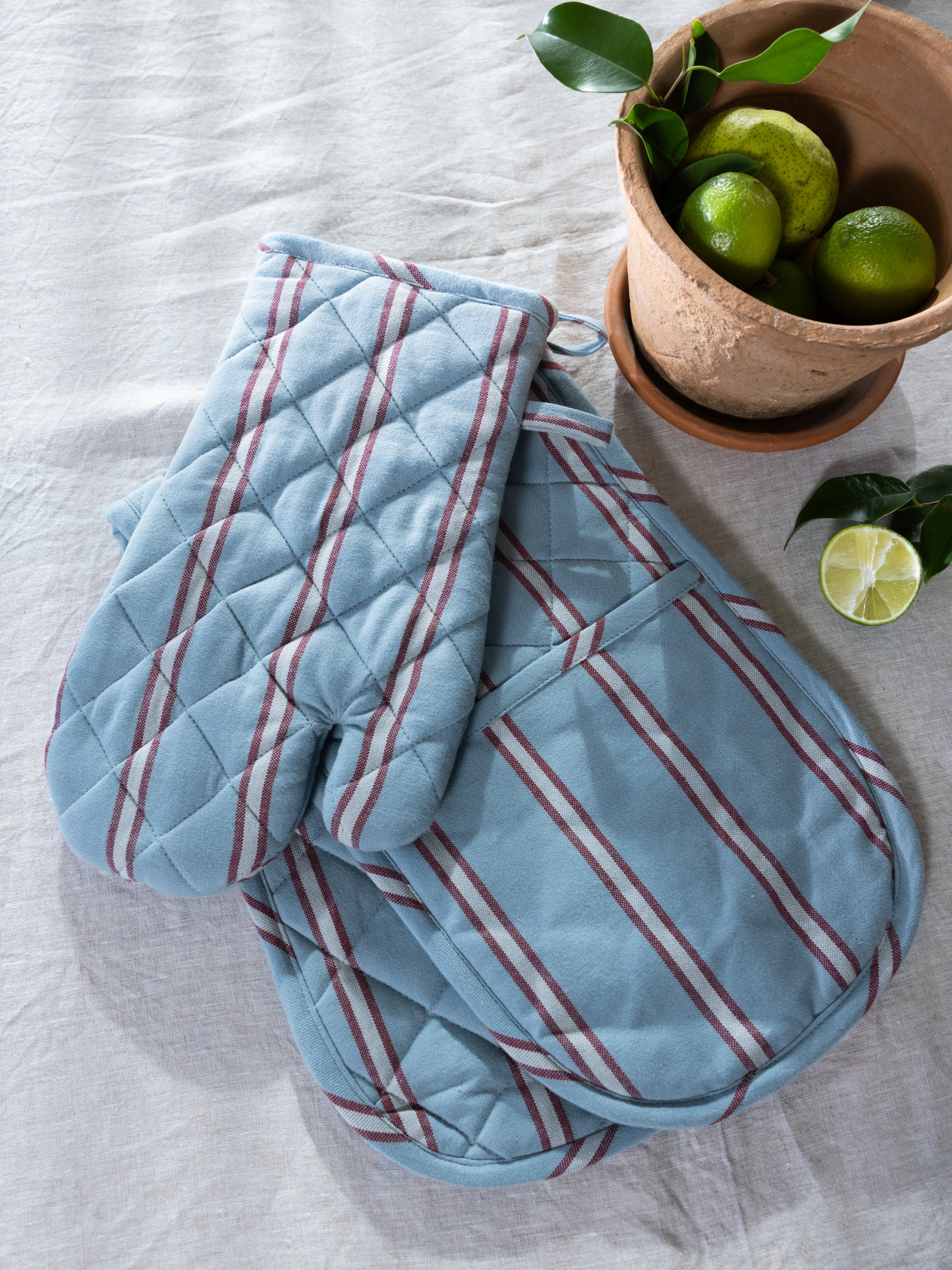 Spicy Margarita Double Oven Glove | Stripe-2