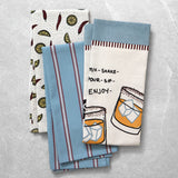 Spicy Margarita Tea Towel Set of 3 | Multi-1