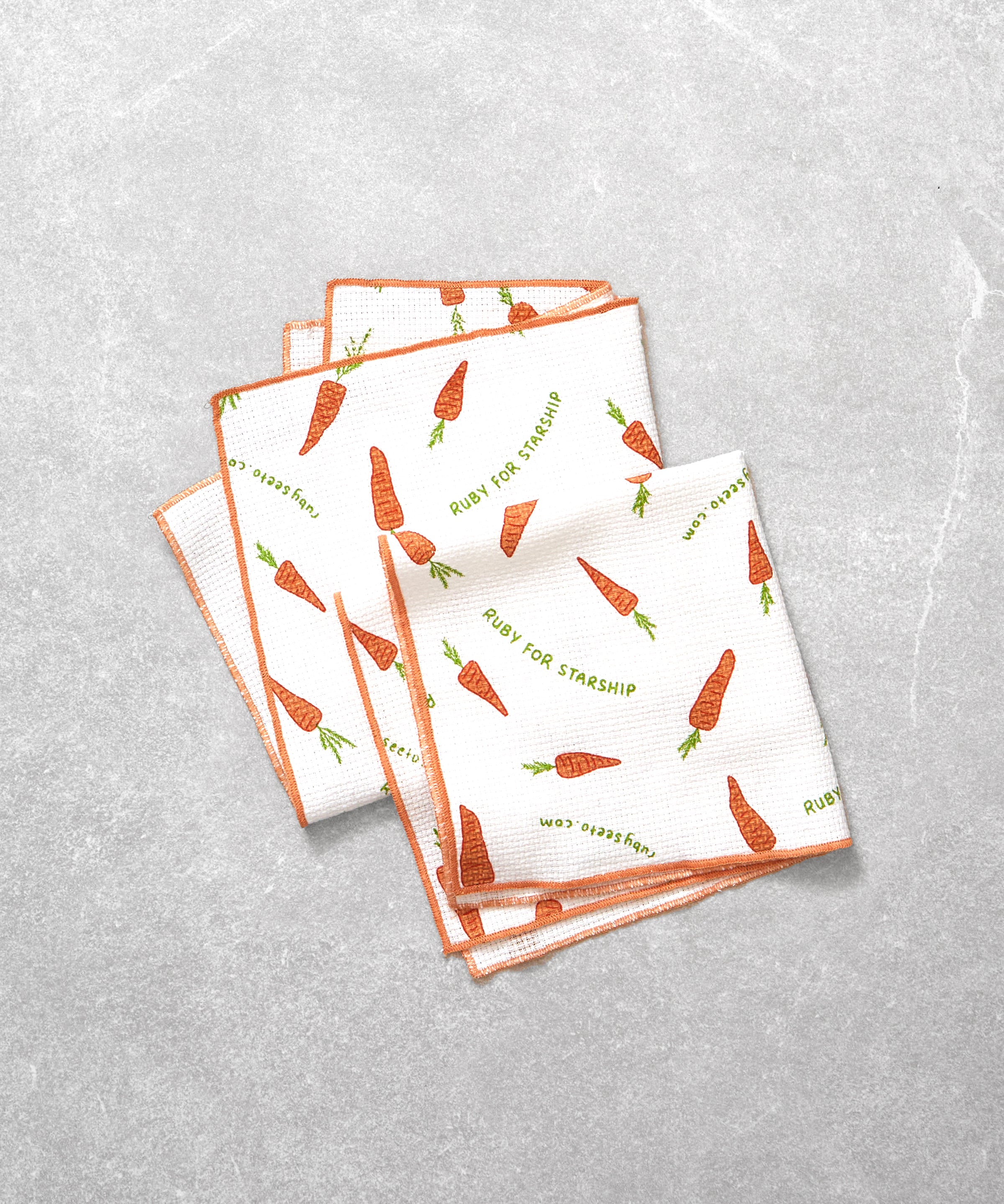 Starship Carrot Washcloth Set of 2 | Multi-1