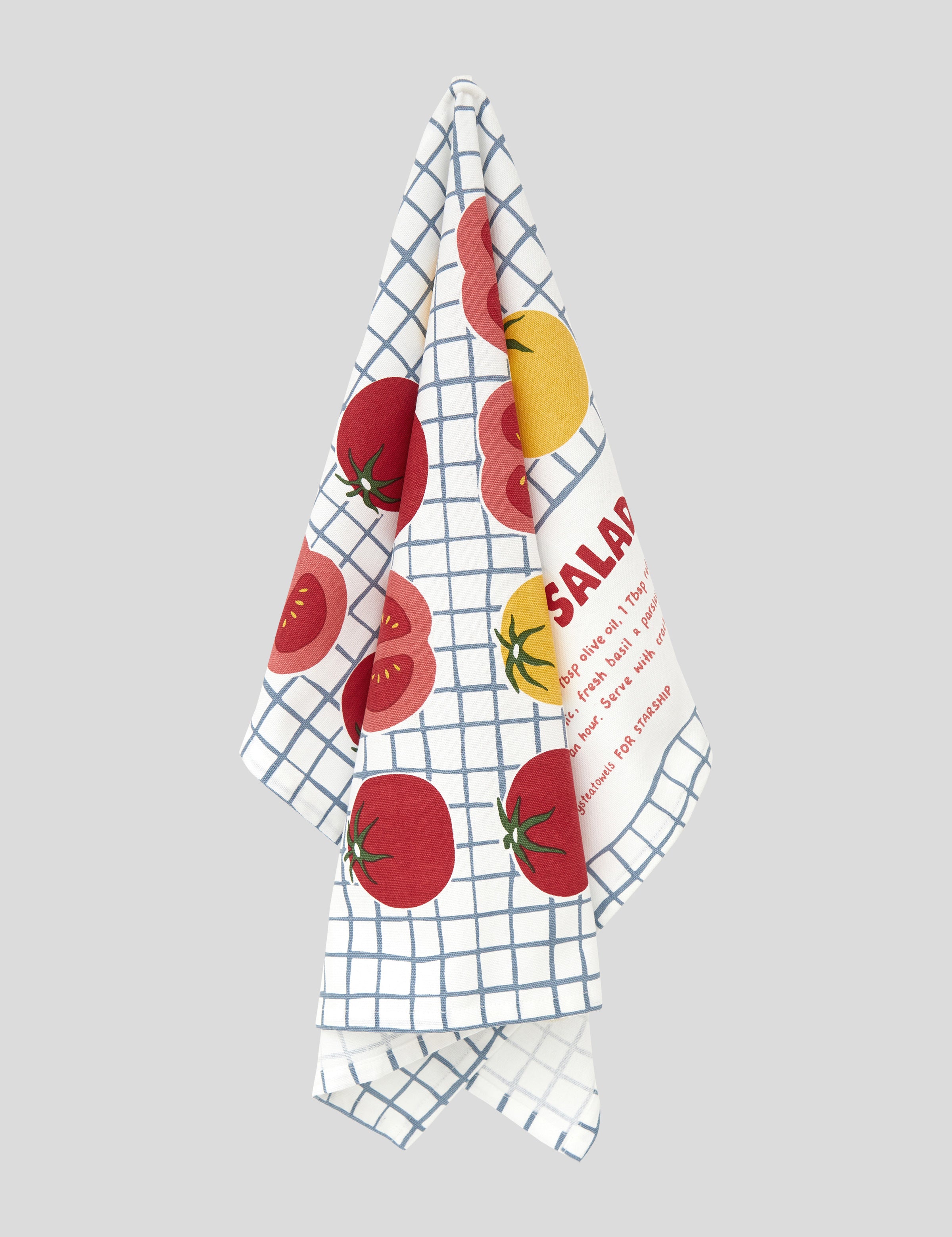 Starship Fresh Tomato Salad Tea Towel | Multi-3