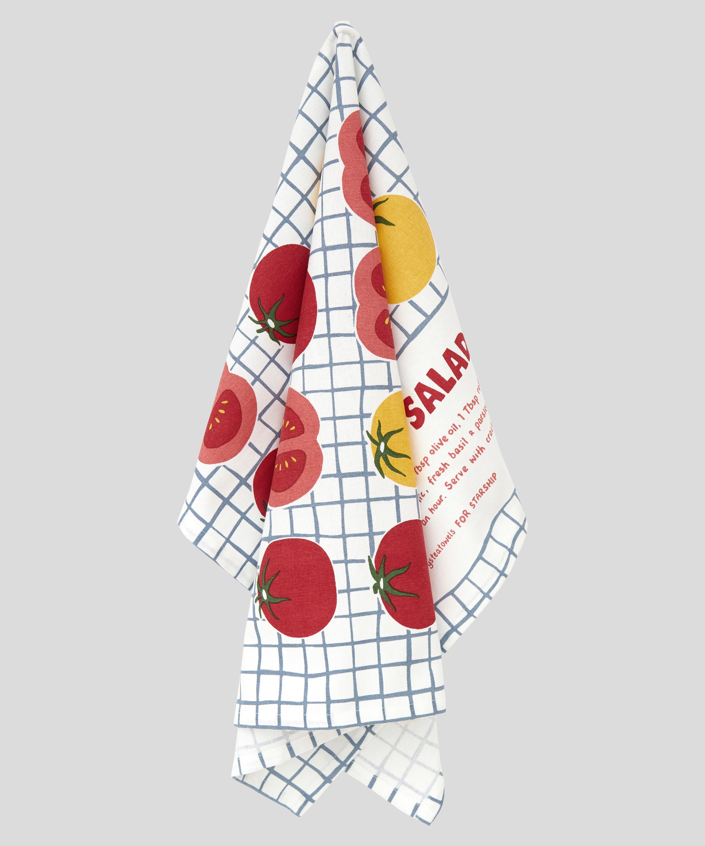 Starship Fresh Tomato Salad Tea Towel | Multi-4