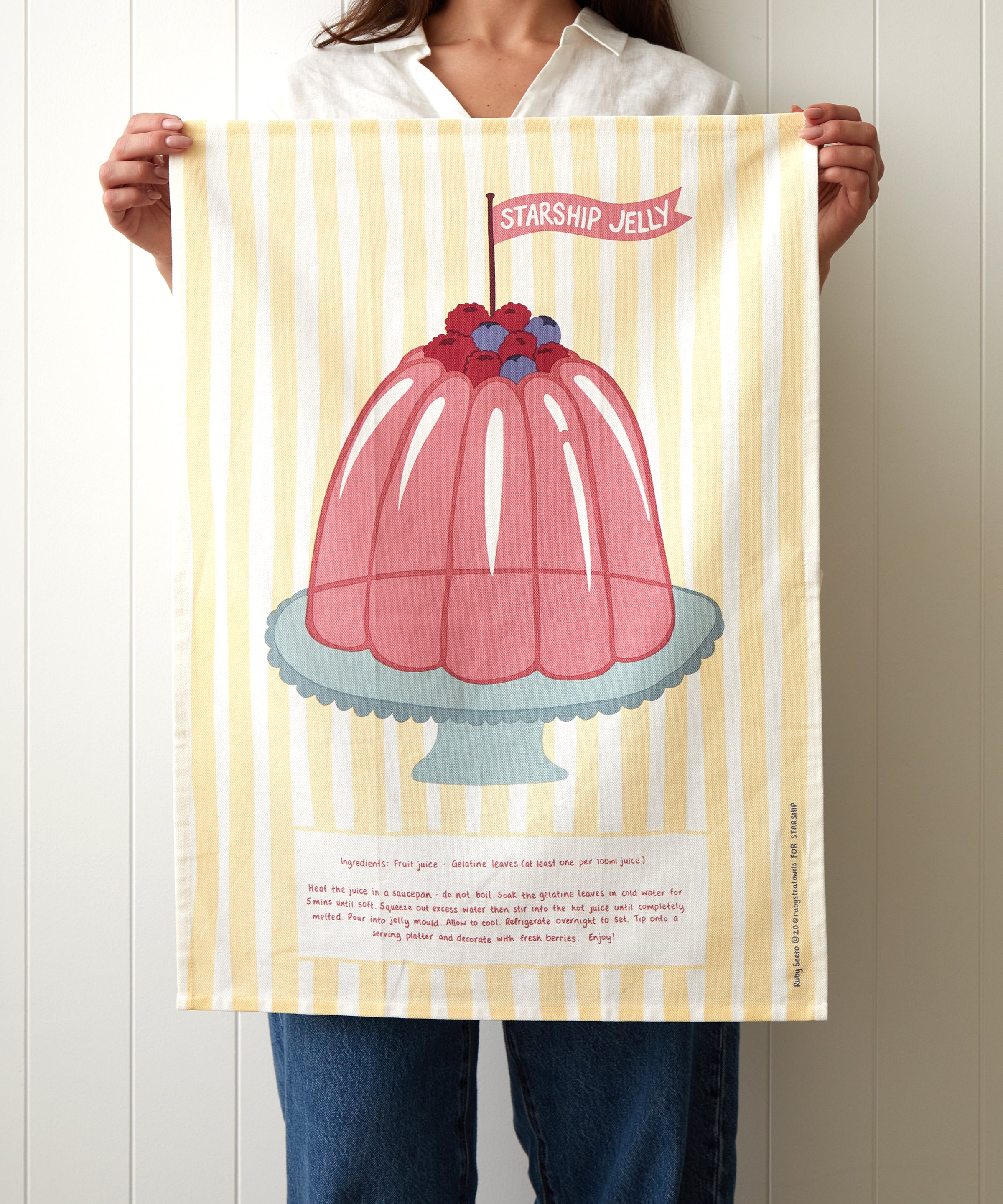 Starship Jelly Tea Towel | Multi-2