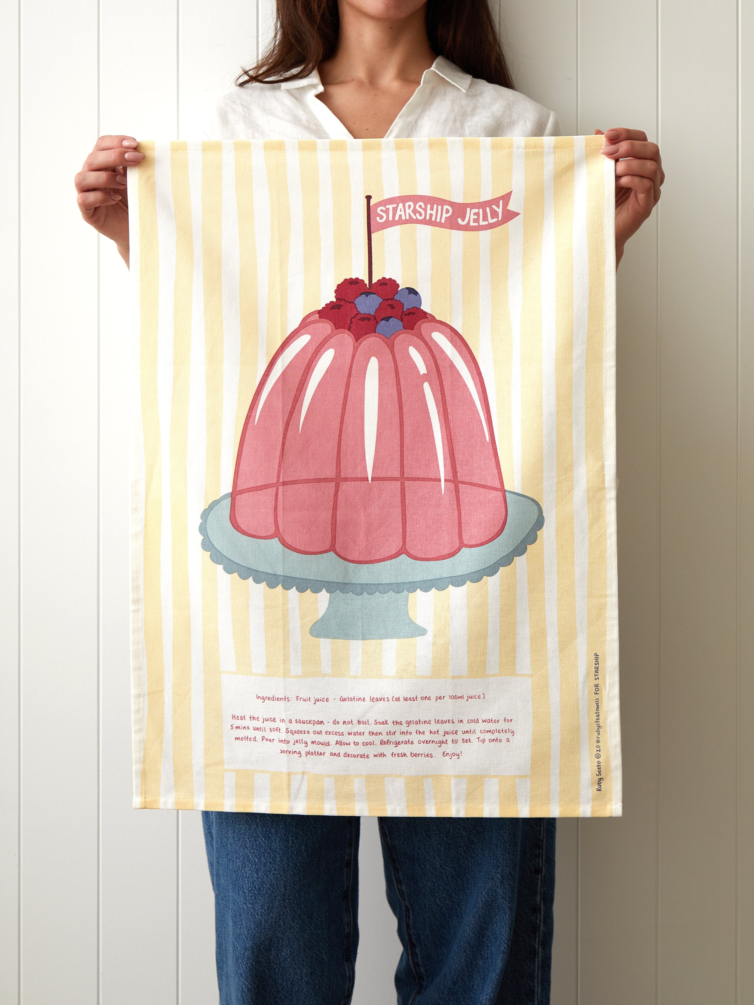 Starship Jelly Tea Towel | Multi-2