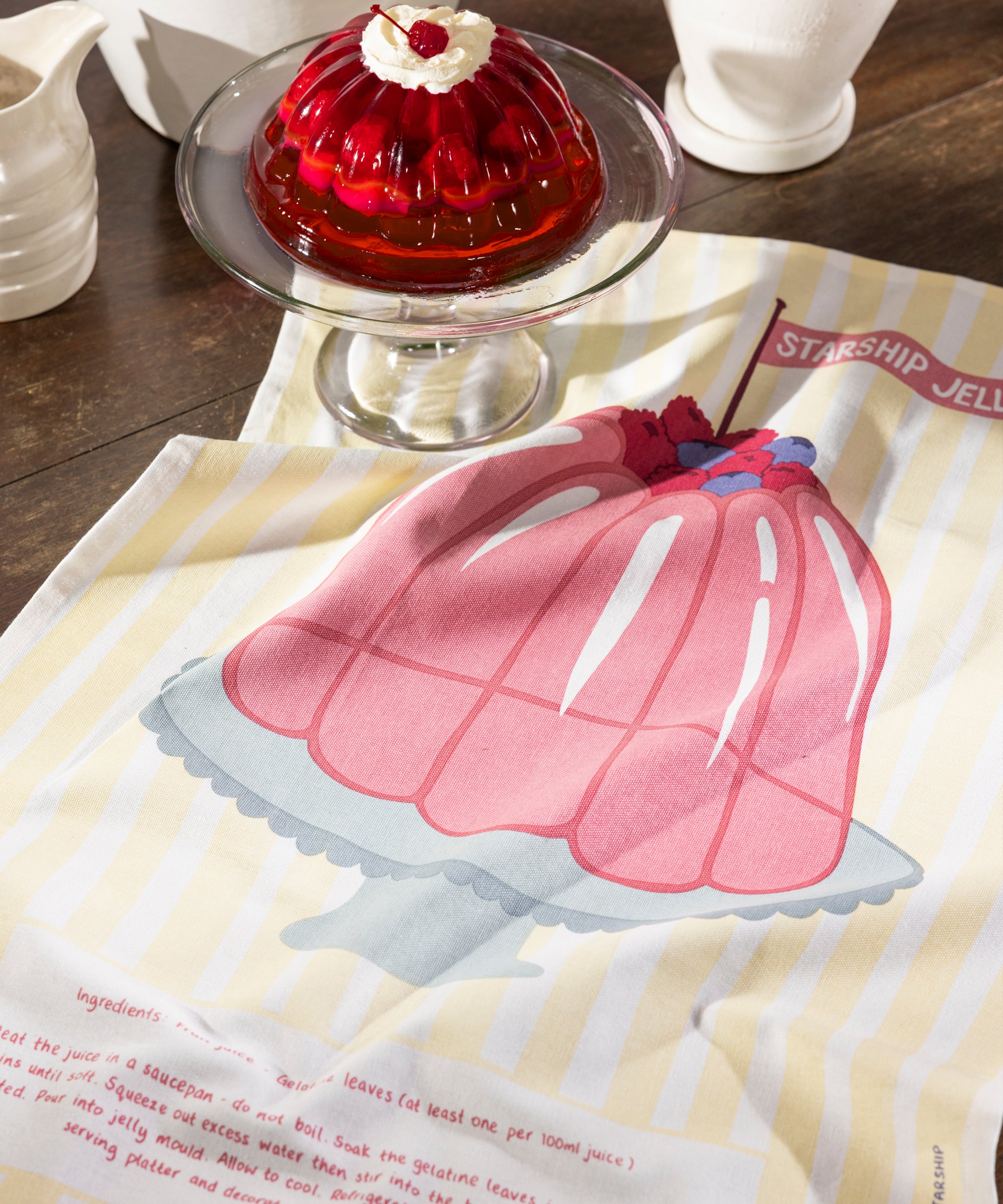 Starship Jelly Tea Towel | Multi-3