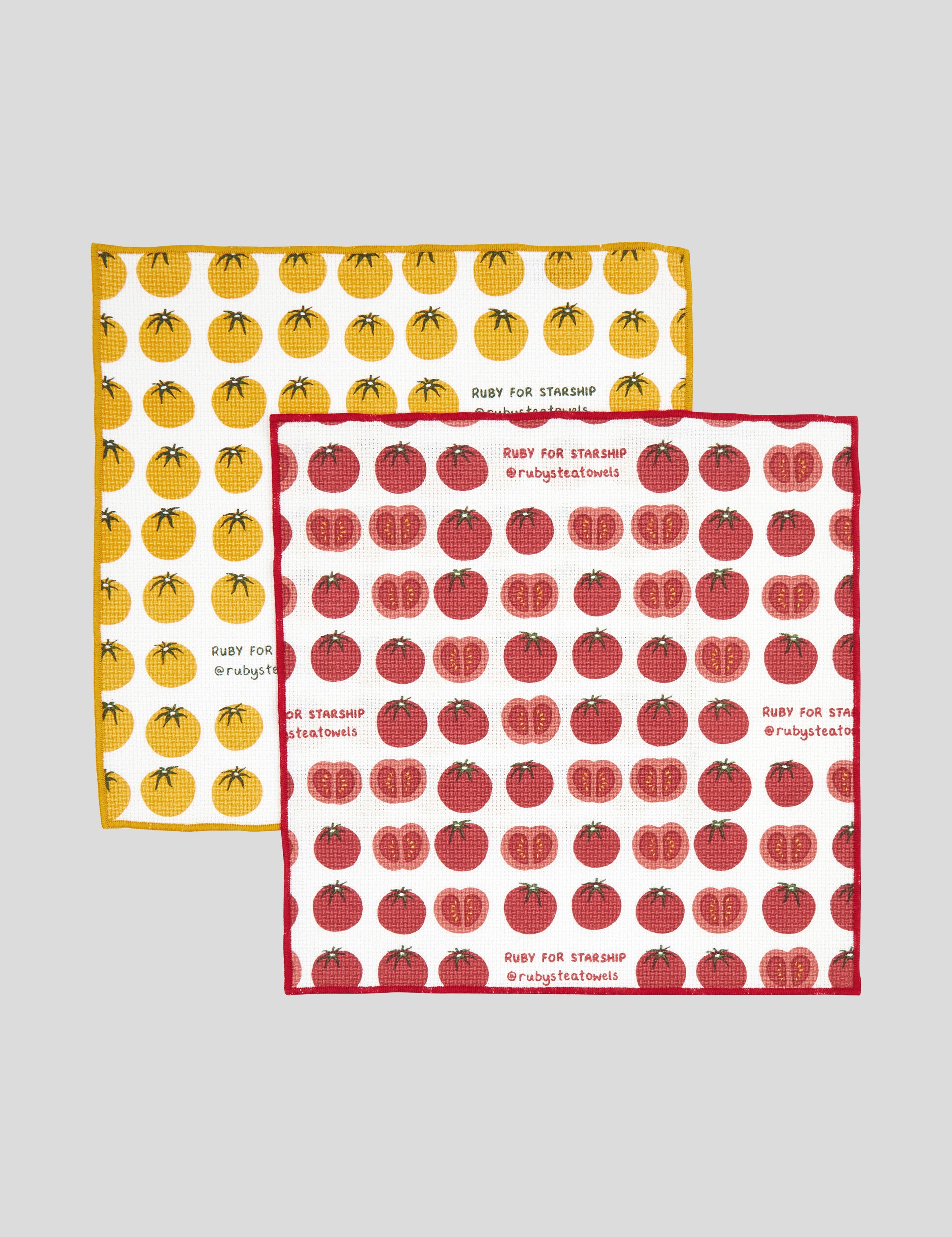 Starship Tomato Washcloth Set of 2 | Multi-1