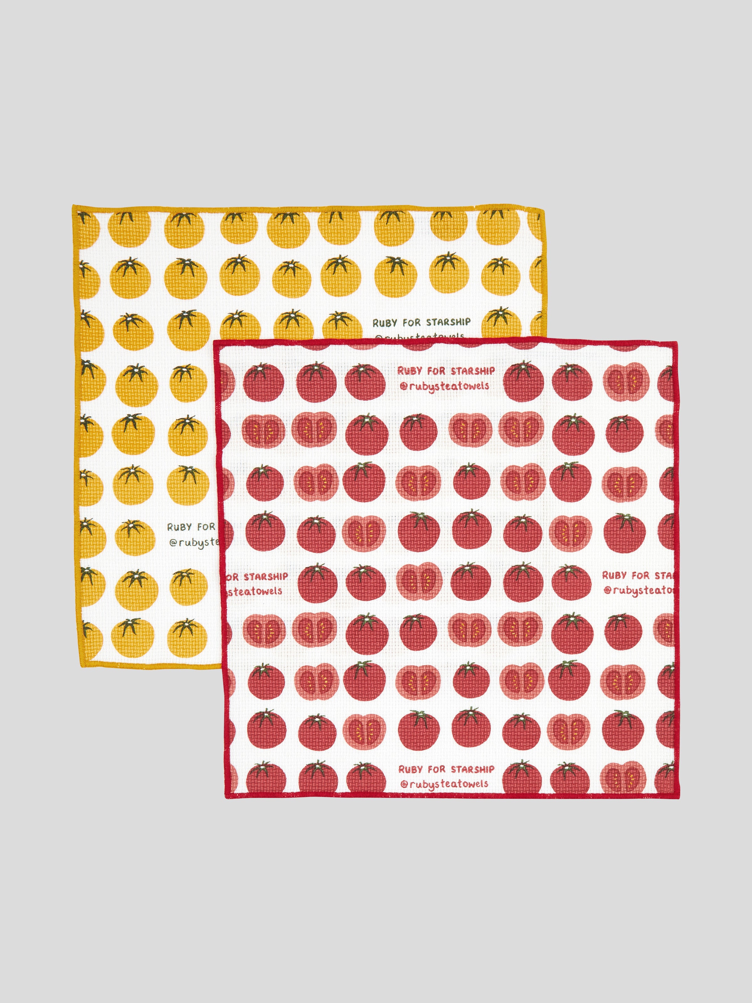 Starship Tomato Washcloth Set of 2 | Multi-1