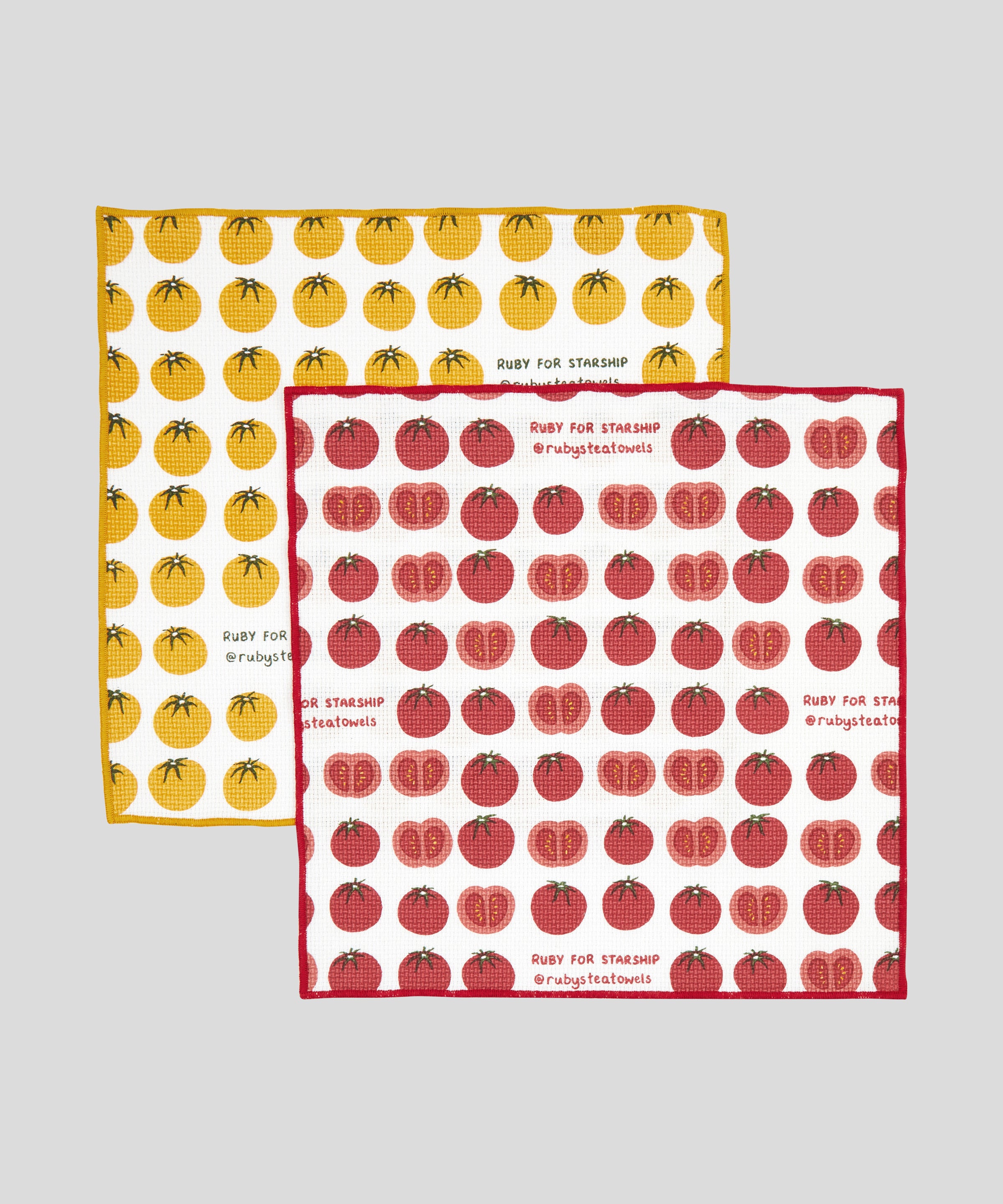 Starship Tomato Washcloth Set of 2 | Multi-4