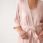 Stella Full Length Robe | Pink-5