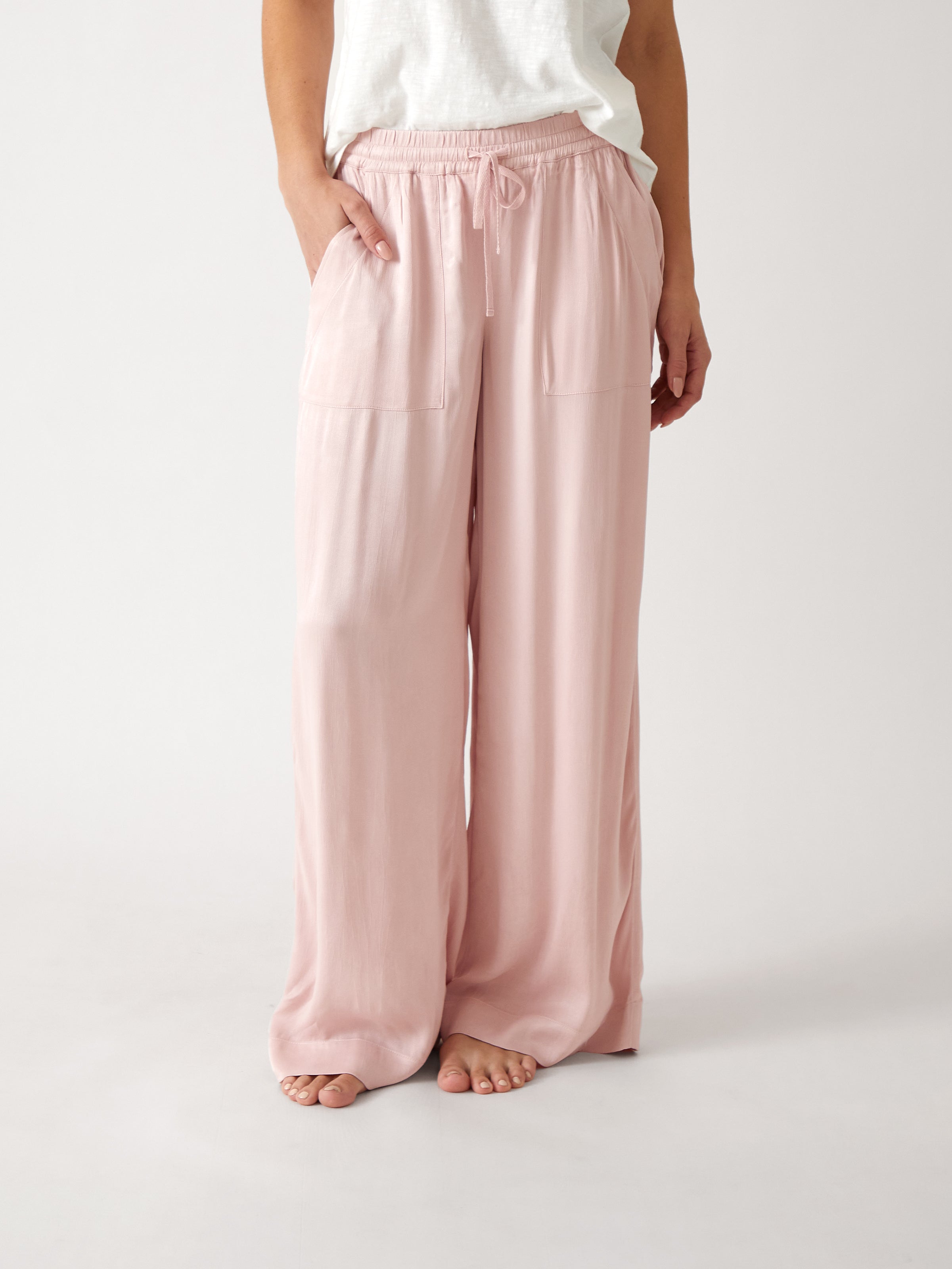 Stella Palazzo PJ Pants | Pink-1