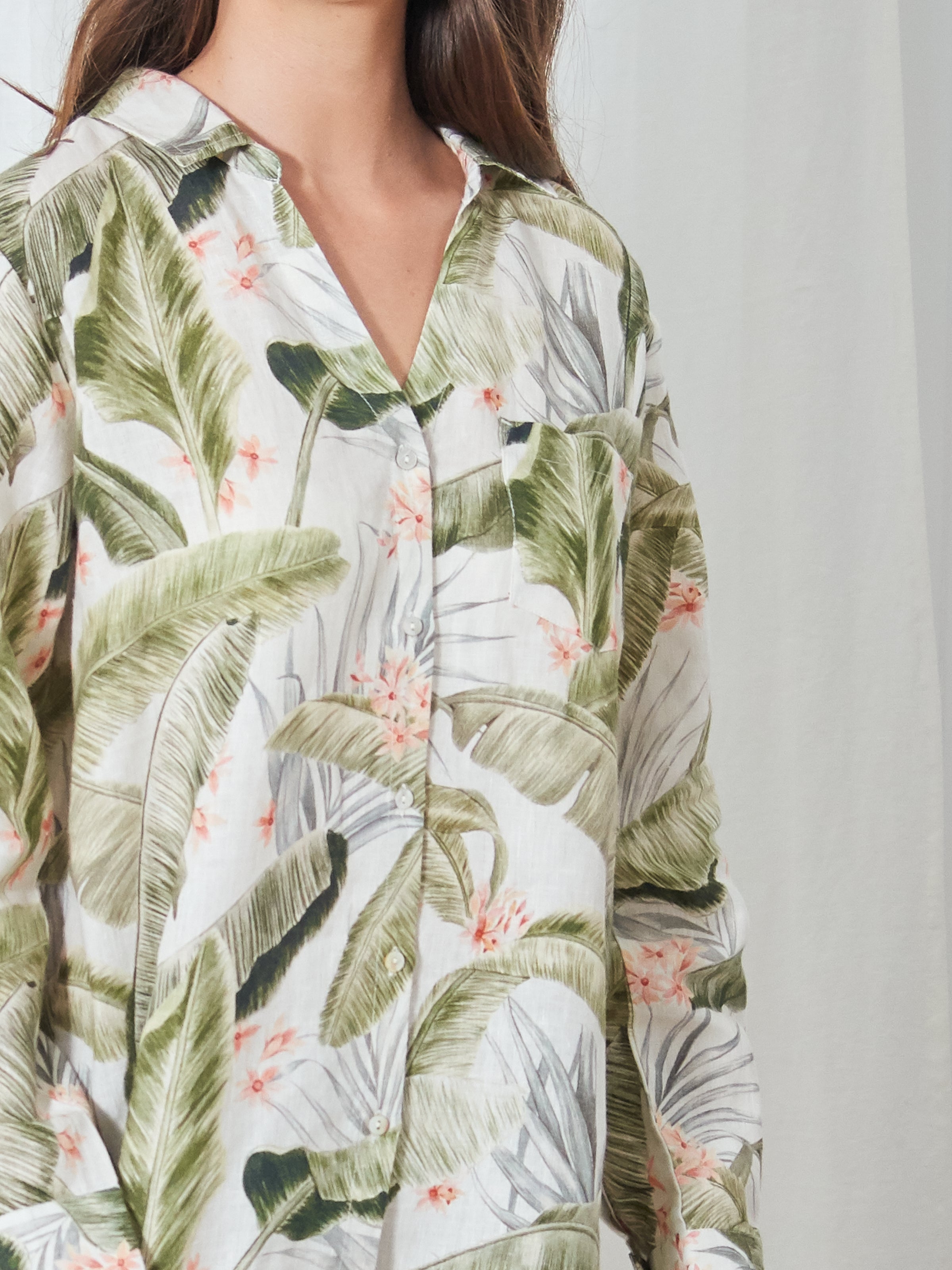 Sundance Linen Shirt | Leaf-3