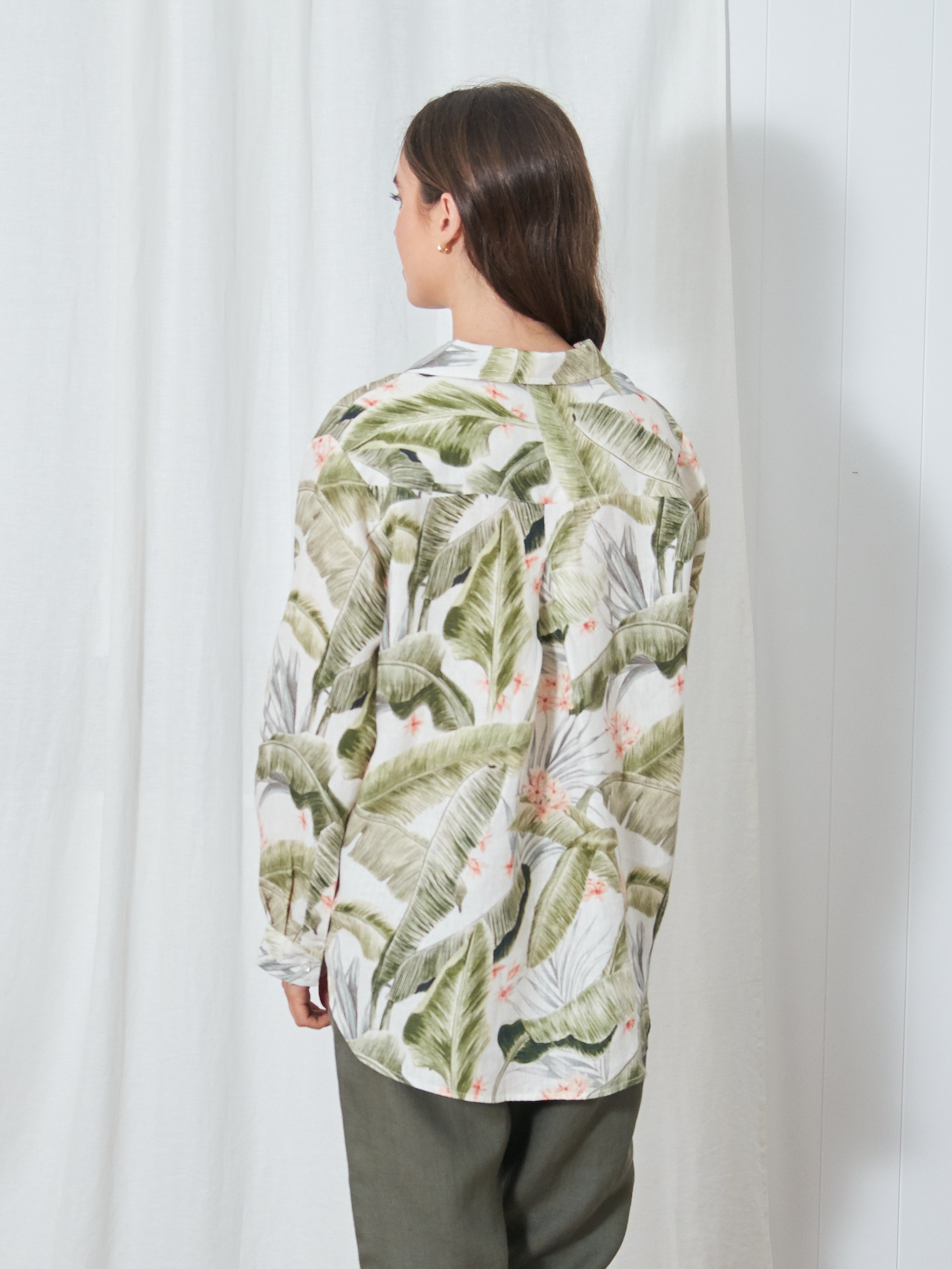 Sundance Linen Shirt | Leaf-4