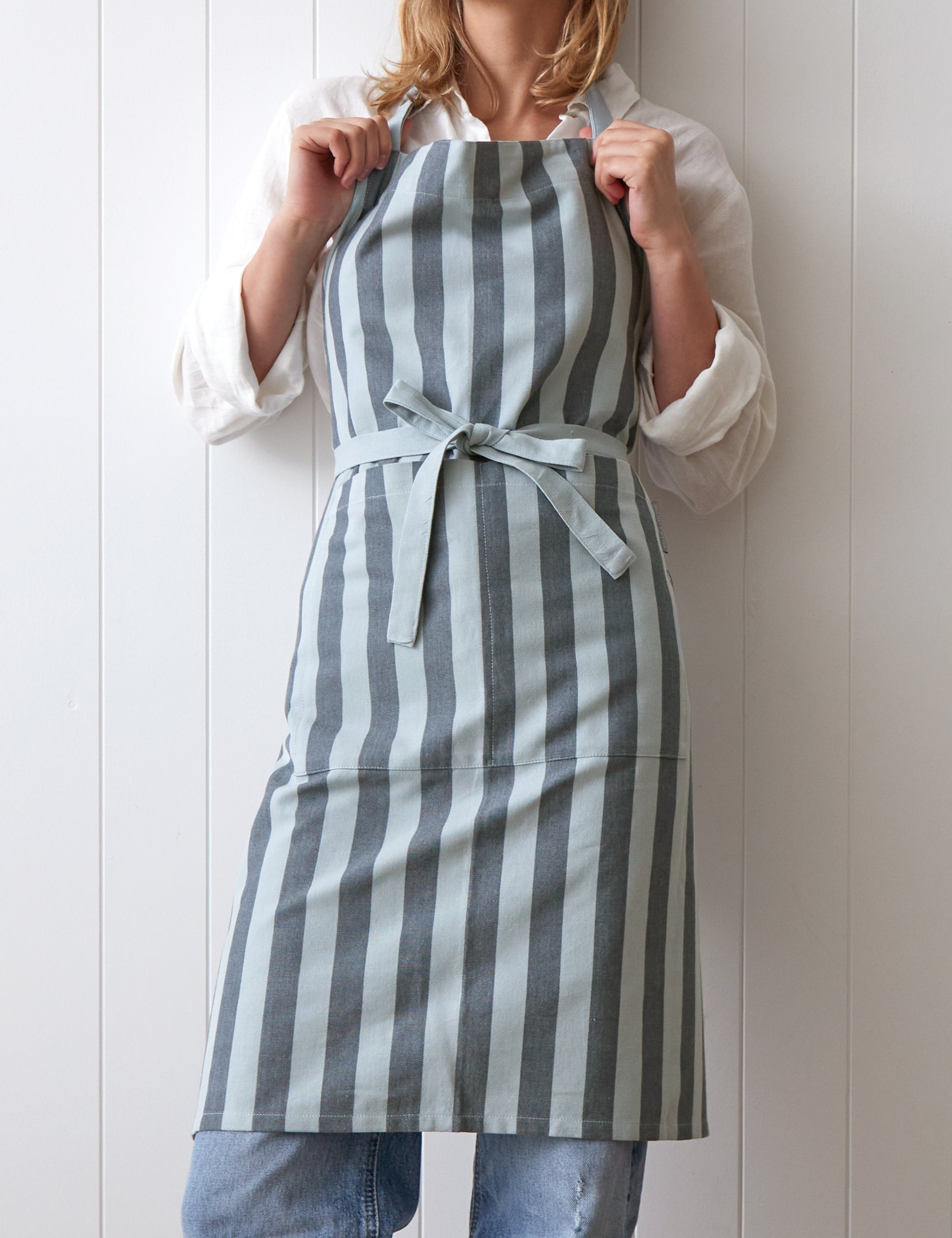 Surf Shack Apron | Blue Stripe-1