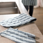 Surf Shack Double Oven Glove | Blue Stripe-2