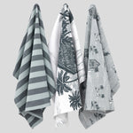 Surf Shack Tea Towel Set of 3 | Blue Stripe-1